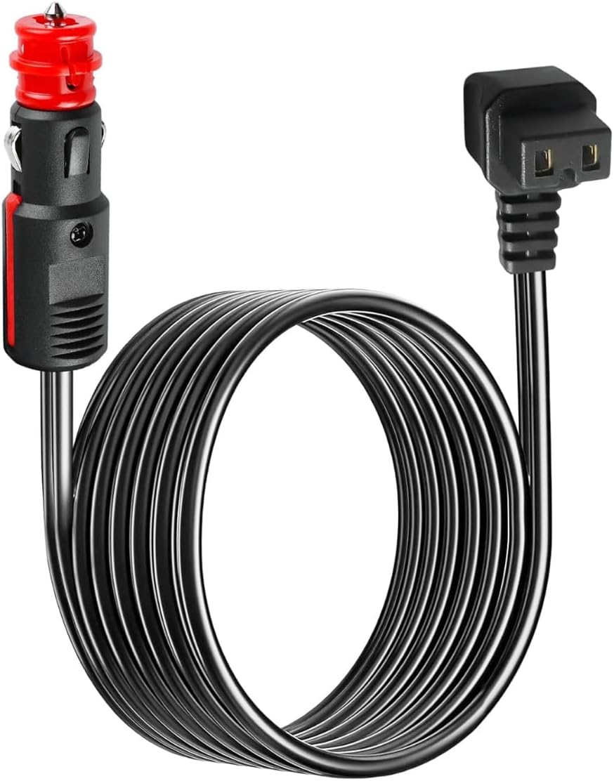 12 V Cable for Cool Box 3.5 m – Car Extension Cable for Dometic, Waeco, Alpicool, ICECO – Cigarette Lighter Plug – Cool Box Cable Car 12 V – Camping Cool Box Accessories