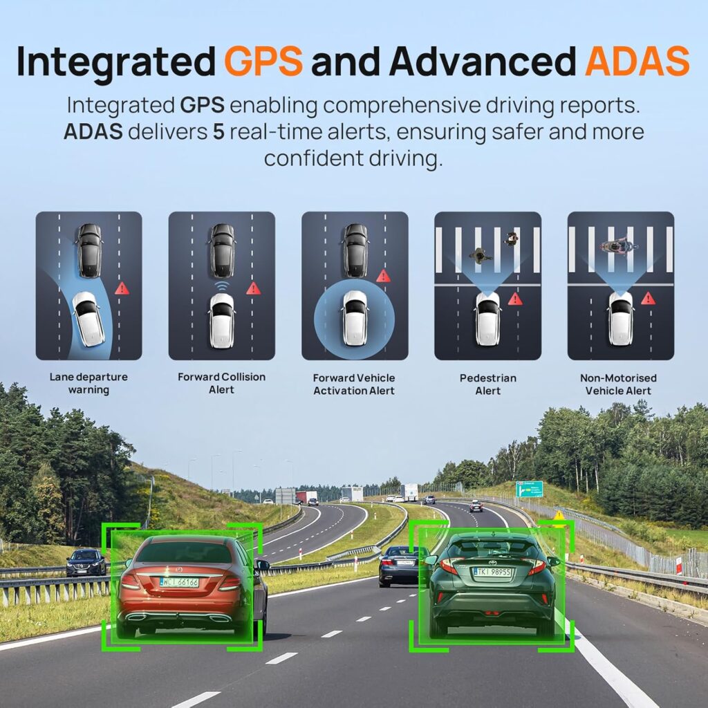 70mai Dash Cam 4K Omni, Front and Rear Dash Cam 4K+1080P Dual-Channel 360° Rotating Dashcam  ACC-CPL-X800