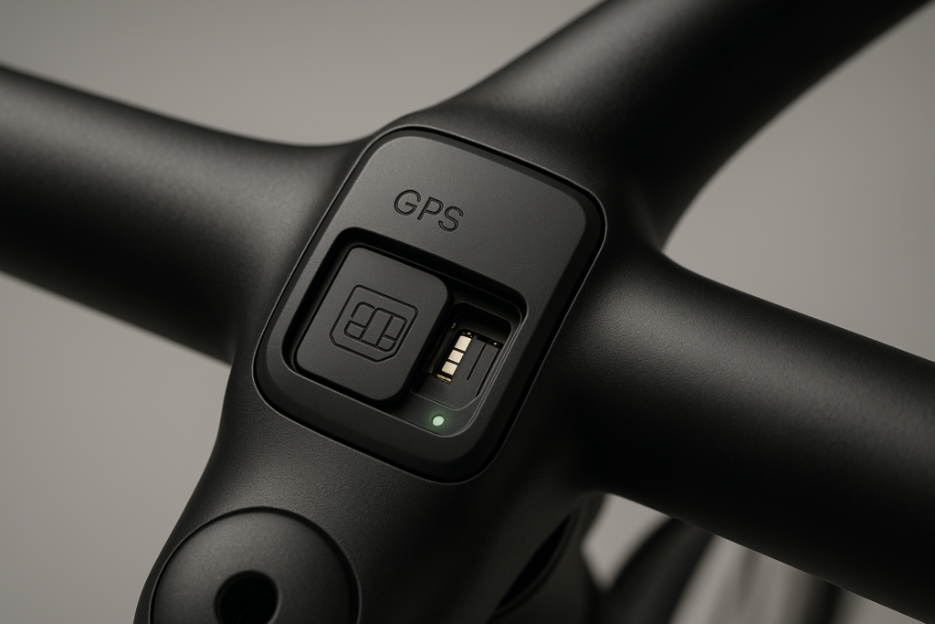 BikeFinder GPS Bicycle Tracker, Hidden in The Handlebar, Bicycle Tracker, Anti-Theft, Anti-Theft, SIM Card Including - Subscription Required