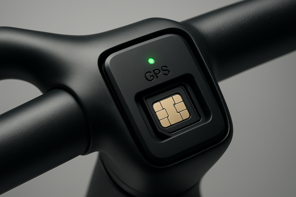 BikeFinder GPS Bicycle Tracker, Hidden in The Handlebar, Bicycle Tracker, Anti-Theft, Anti-Theft, SIM Card Including - Subscription Required