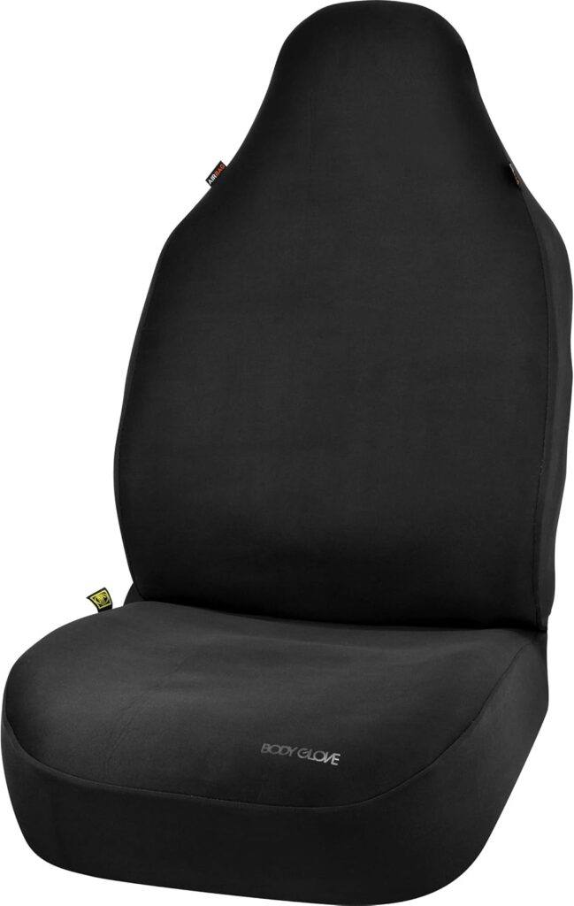 Body Glove 22-1-70331-9 Hyper Fit Universal Bucket Seat Cover for Cars, Sedans, SUVs, Neoprene, Black, Seat Cover