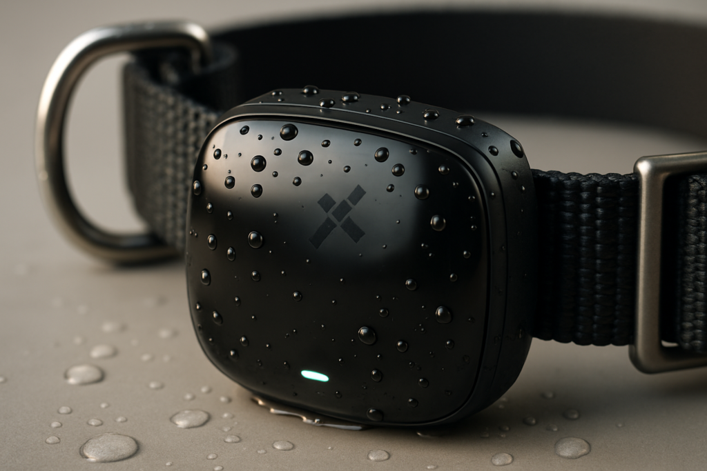 DBDD AI GPS Tracker for Dogs (40lbs+), Real Time Location and AI Vet Health Management, Electronic Fence, Waterproof, iOS and Android Universal（Black）