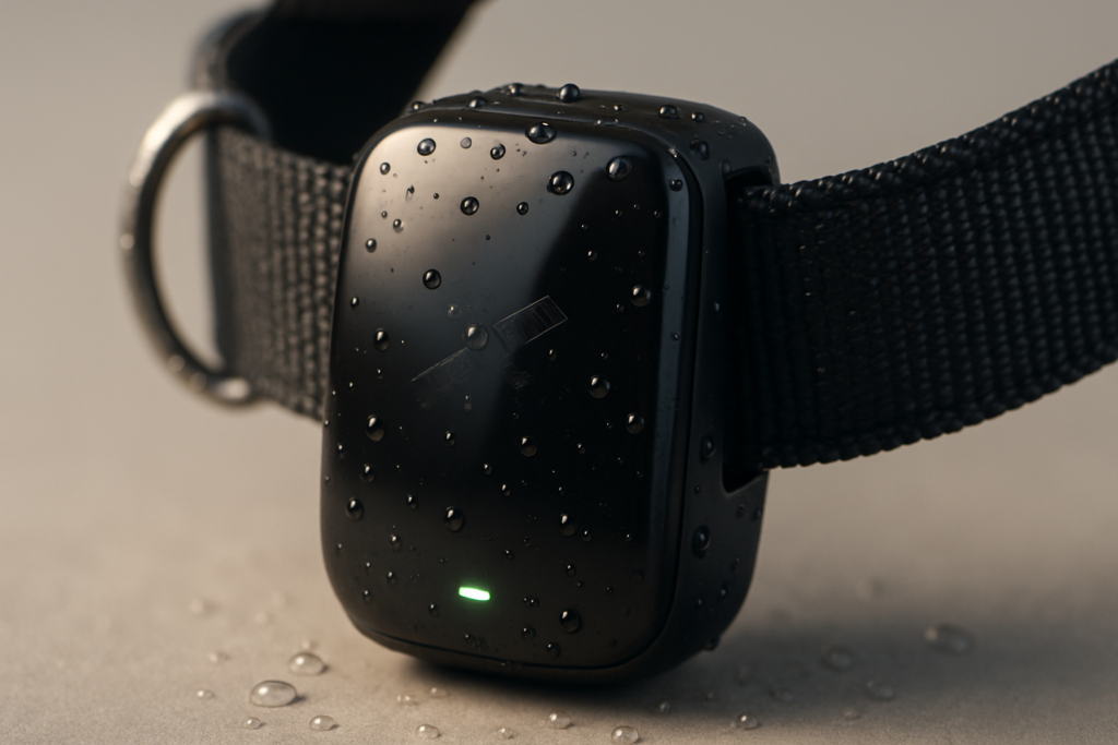 DBDD AI GPS Tracker for Dogs (40lbs+), Real Time Location and AI Vet Health Management, Electronic Fence, Waterproof, iOS and Android Universal（Black）