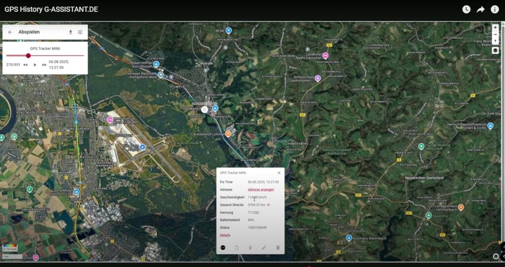 G-TELWARE SOS GPS Tracker G-Assistant, GPS/GSM/4G LTE, Emergency Call System with Phone, Fall Sensor, GEO Fence, IP67 Waterproof, for Seniors, Children, Dementia Sufferers (Carbon Black, 2G
