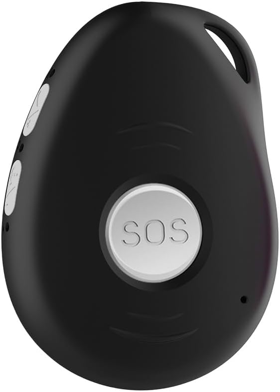 G-TELWARE SOS GPS Tracker G-Assistant, GPS/GSM/4G LTE, Emergency Call System with Phone, Fall Sensor, GEO Fence, IP67 Waterproof, for Seniors, Children, Dementia Sufferers (Carbon Black, 2G