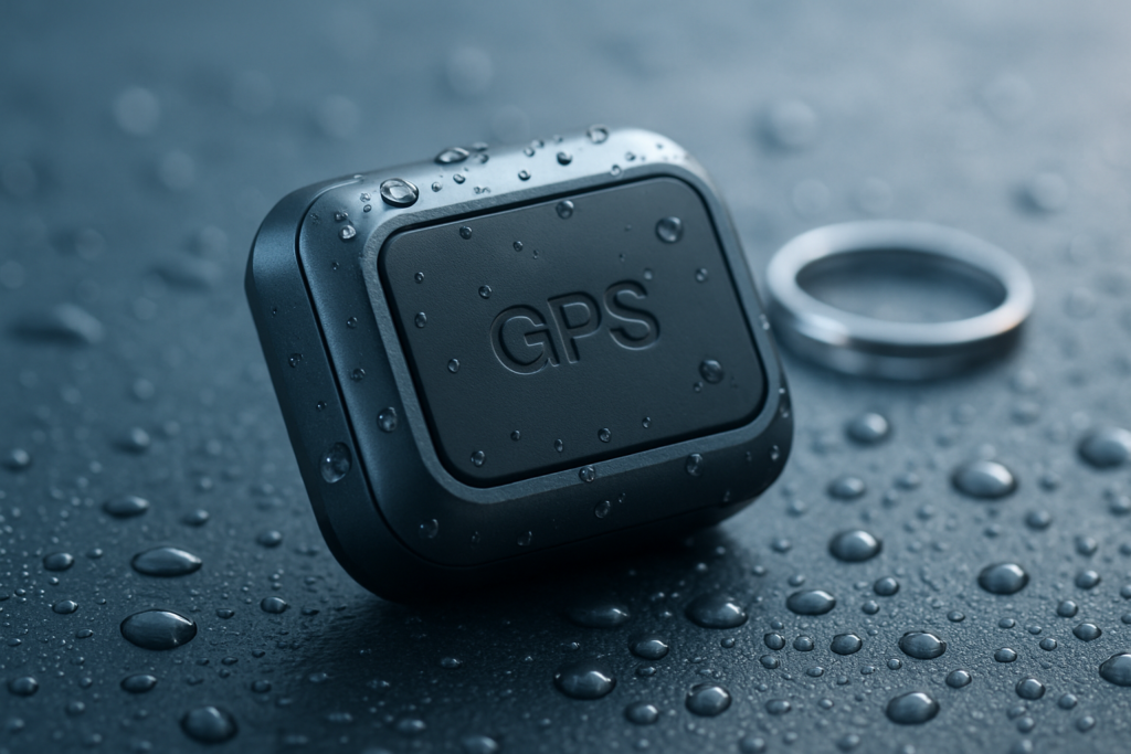 Invoxia Mini GPS Tracker - Waterproof GPS Tracker with Real Time Anti-Theft Alerts - Up to Months Battery Life - Year Subscription Included - Small and Light