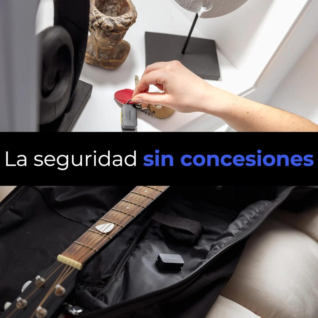 Invoxia Mini GPS Tracker - Waterproof GPS Tracker with Real Time Anti-Theft Alerts - Up to Months Battery Life - Year Subscription Included - Small and Light