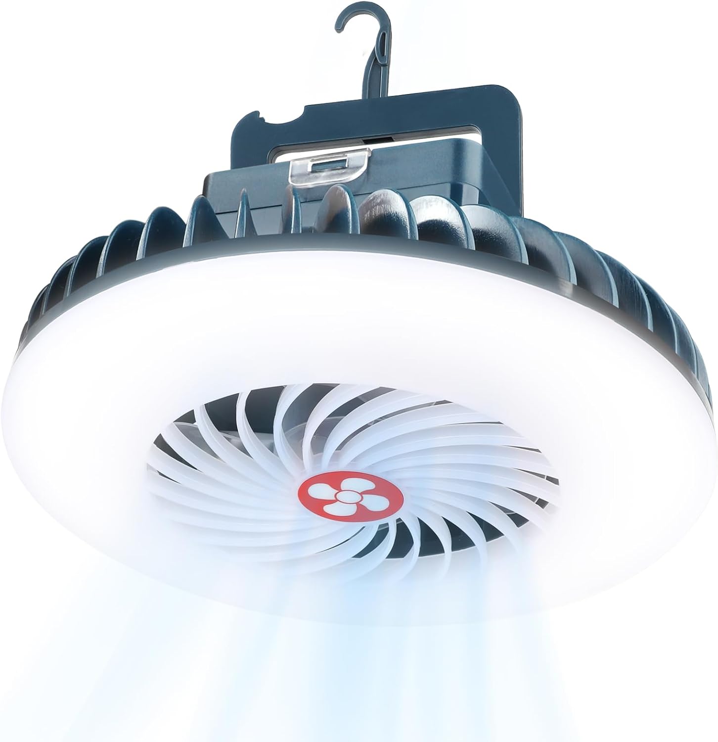 LED Camping Lamp with Fan, USB Rechargeable, 2-in-1 Camping Fan with Light, Magnetic Tent Lamp, Lantern, Outdoor Camping Accessories for Hiking, Fishing, Beach, Caravan, Camper, Car