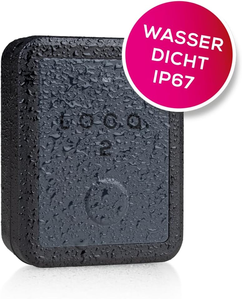 Loca GPS Trackers - No Subscription or SIM Card - Year Battery Life at Locations Per Day - Waterproof - Car, Engine, Motorhome, Bicycle  Boat - Cover EU + Countries