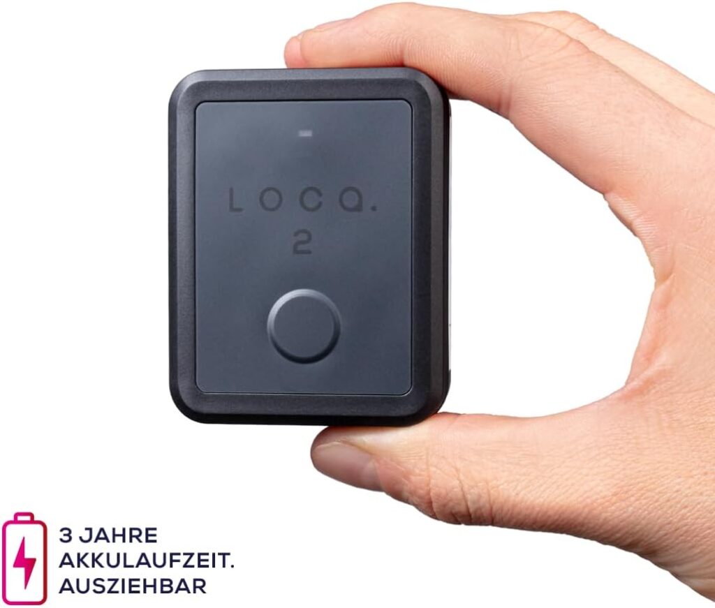 Loca GPS Trackers - No Subscription or SIM Card - Year Battery Life at Locations Per Day - Waterproof - Car, Engine, Motorhome, Bicycle  Boat - Cover EU + Countries