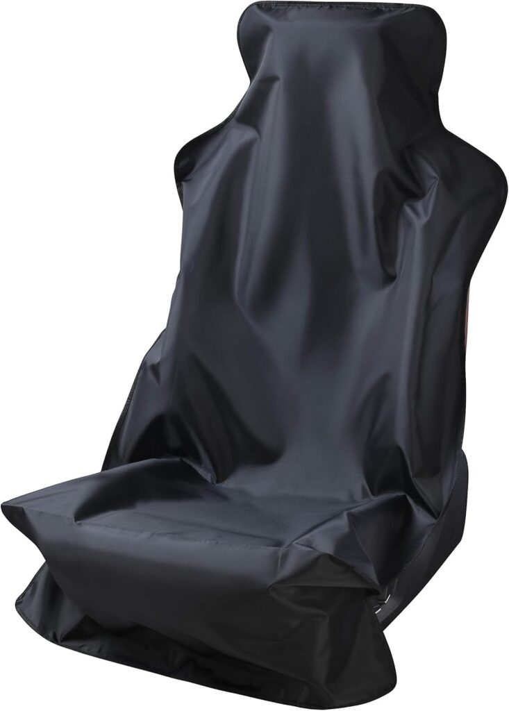 Magca Car Seat Cover Protector, Waterproof, Front Seat Cover for Universal Car Seat, Black, Pack of 1