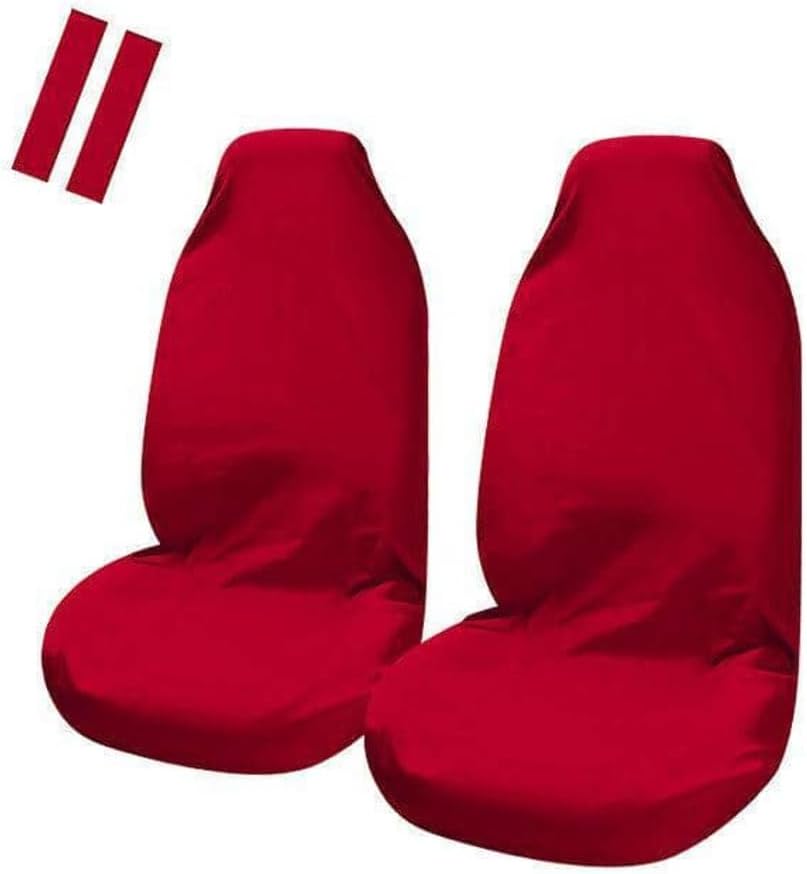 My Car Universal Pulse Throwover Front Seat Covers, Red