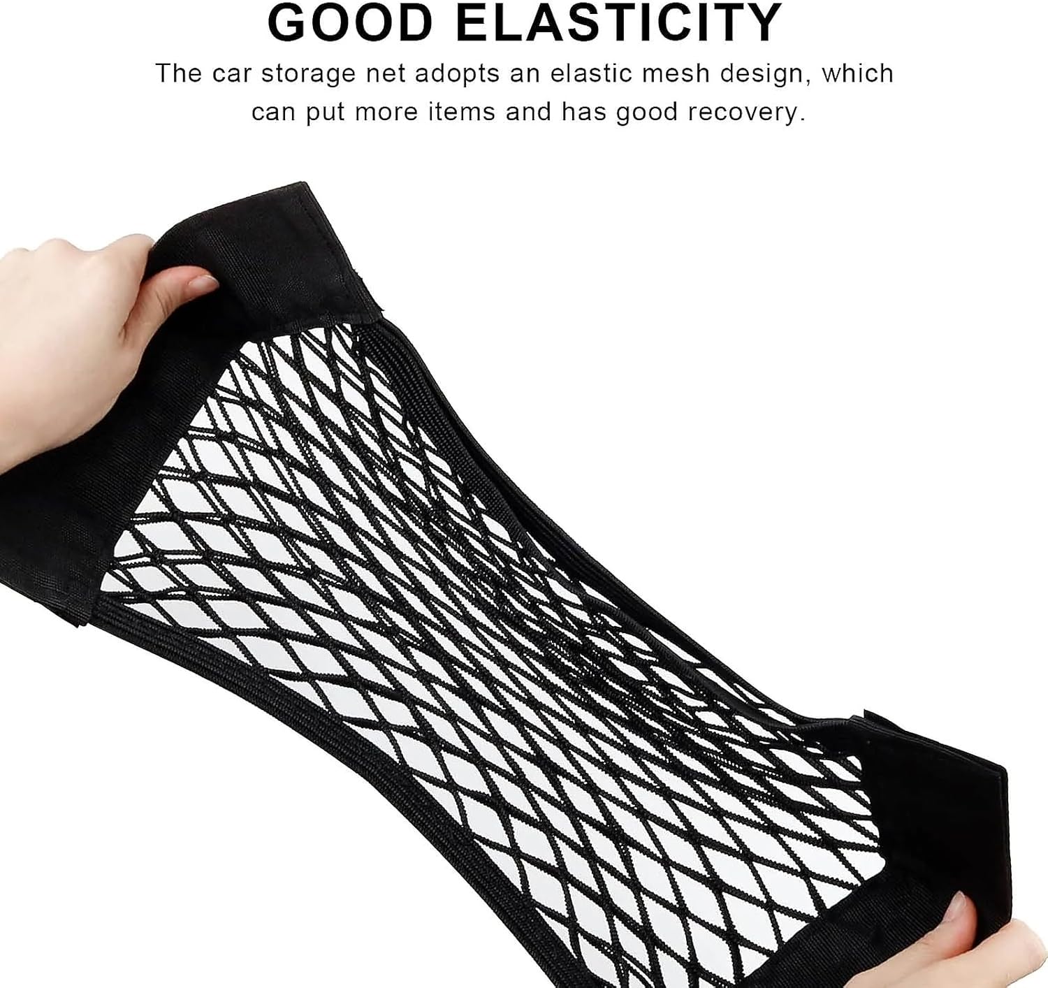 Pack of 2 Car Boot Organiser with Fastener (38 x 25 cm) – Practical Car Pockets for Bottles, Food & Accessories – Sturdy Storage Solution for Car, Camping & Travel