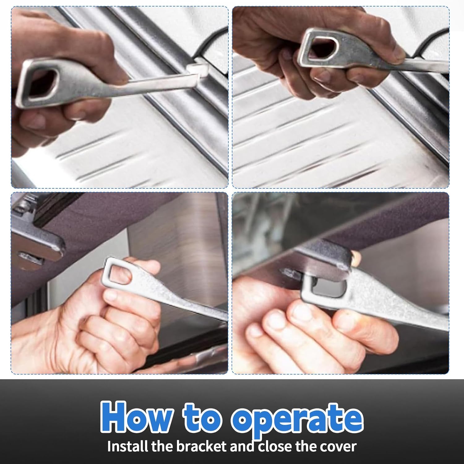 Pack of 3 Tailgate Stands, 10/15/20 cm Stainless Steel Car Tailgate Stand Accessories for VW T4 T5 T6 Multivan California Camping Bus