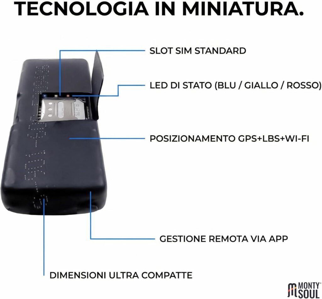 Real Time GPS Tracker with App - Tracker with Safety Zones, History and Positioning GPS/LBS/WiFi - for People, Vehicles and Animals (S7)