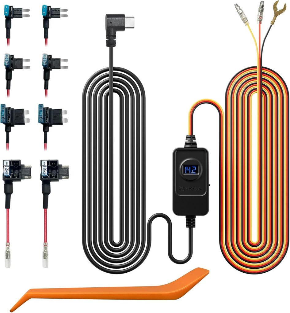 REDTIGER F7N  Acc, 4K Dual Dash Cam, 5.8GHz WiFi-20 MB/s Fast Transfer, 64GB Card, Front 4K/2.5K and Rear 1080P Dash Camera for Cars with 3.18 Screen, Precise GPS, Parking Monitor