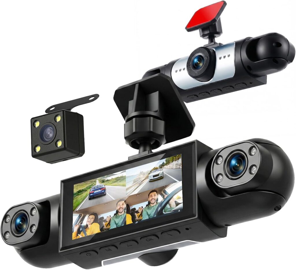 Rimoody 360° Channel Dash Cam Car with Cameras