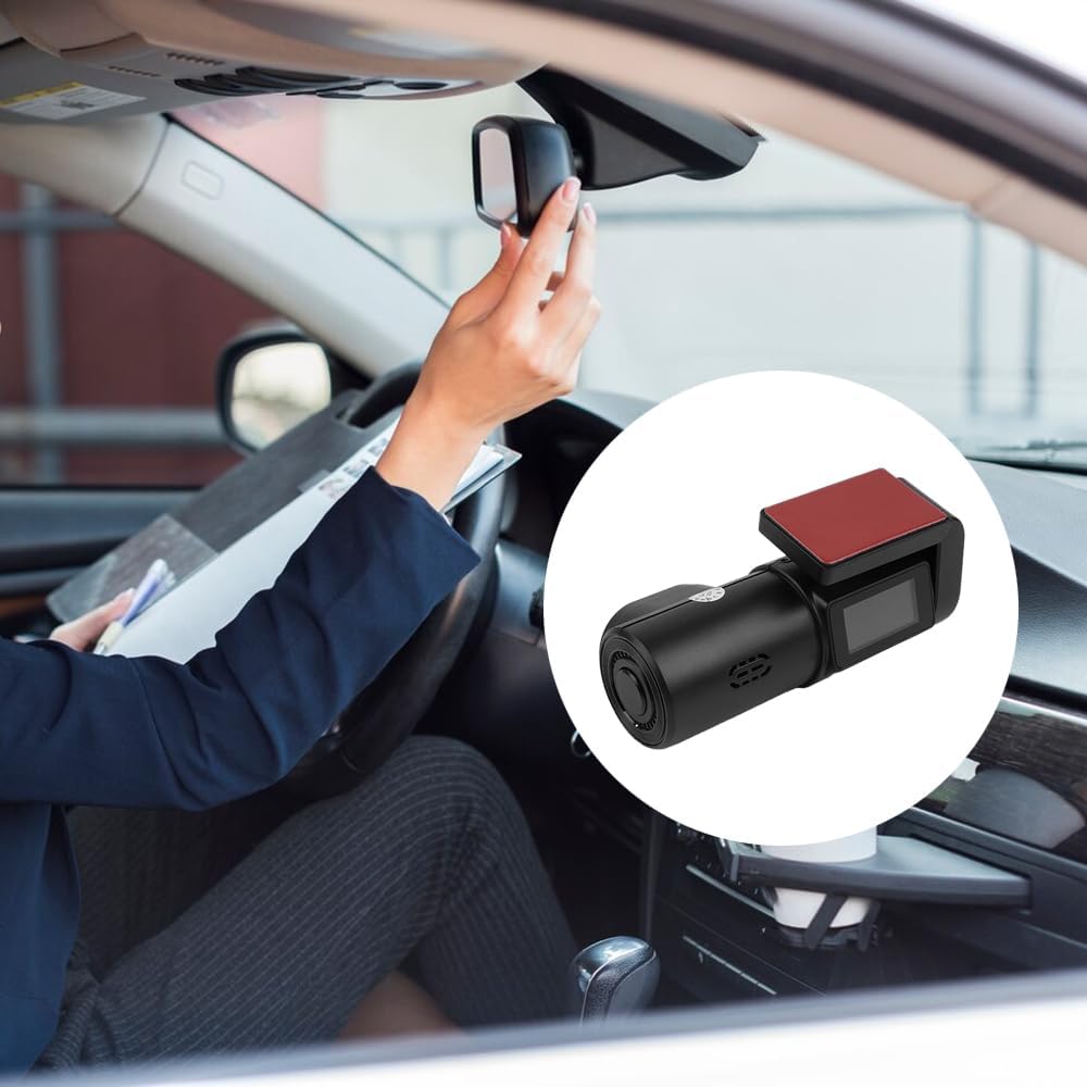 Sarini Dash Cam Front,1080P WiFi Dash Camera For Cars,Car Camera Dash With Mini Screen Parking Monitor Night Vision 140° Wide Angle App Control