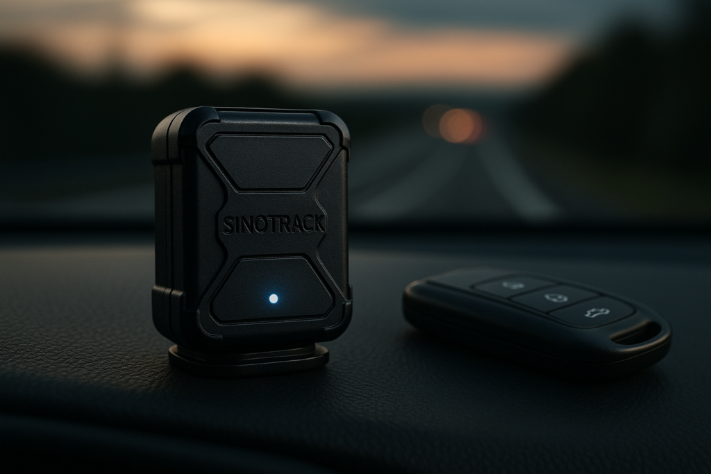 SINOTRACK Vehicle Car GPS Tracker, ST-901 4G Car Locator Mini Portable Real-Time Location Anti-Theft Alarm Device, Waterproof Motorcycle GPS Tracker Device for Truck Taxi