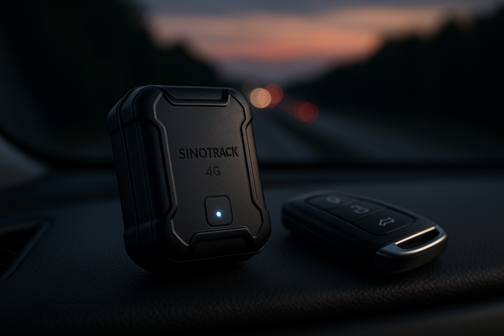 SINOTRACK Vehicle Car GPS Tracker, ST-901 4G Car Locator Mini Portable Real-Time Location Anti-Theft Alarm Device, Waterproof Motorcycle GPS Tracker Device for Truck Taxi