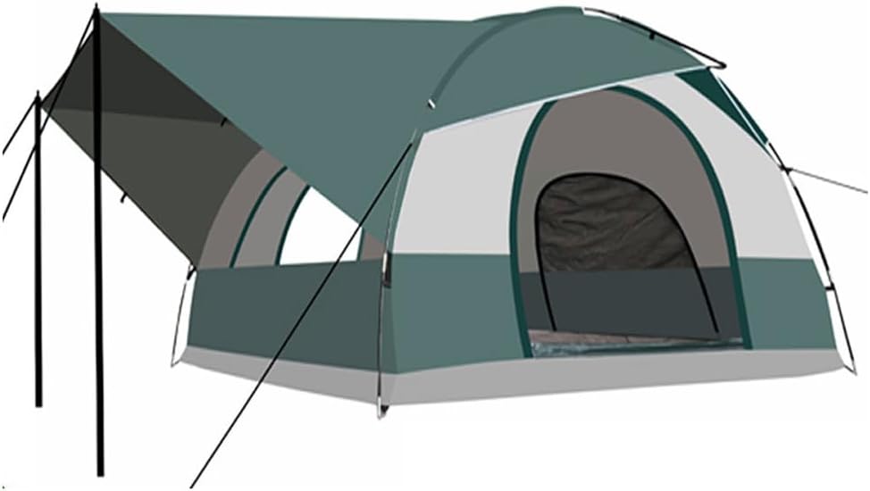 SUV Car Camping Tent Rear Extension Canopy – Portable Family Awning Shelter with PU2000 Waterproof Oxford Fabric, UV Protection, Steel Poles, Rollable Windows, Storage Pockets & Carry Bag