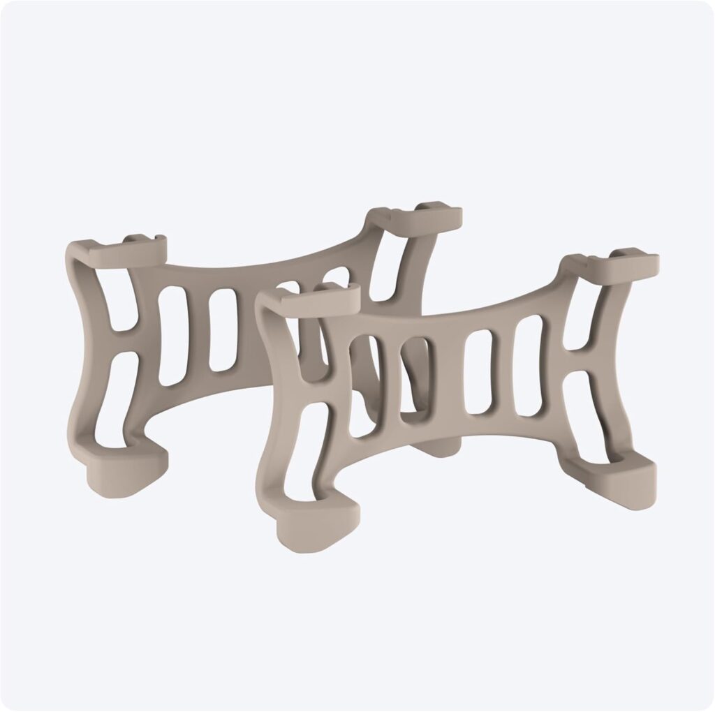 Tractive Rubber Clip Mount x2 for Tractive Dog GPS Tracker (Brown)