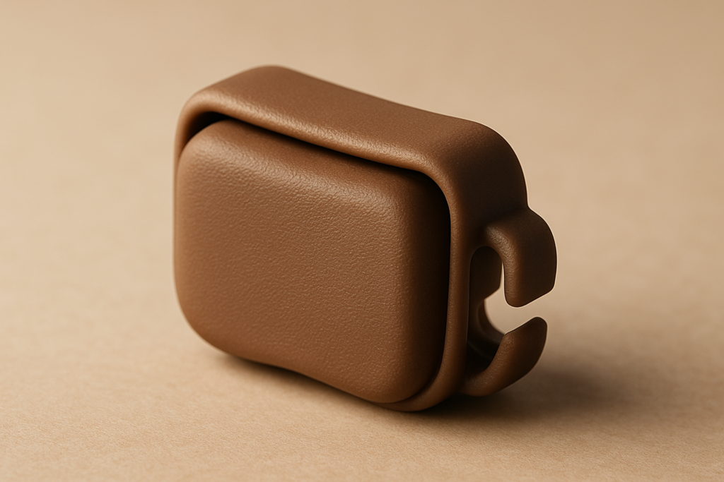 Tractive Rubber Clip Mount x2 for Tractive Dog GPS Tracker (Brown)