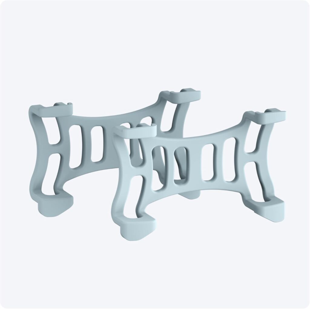 Tractive Rubber Clip Mount x2 for Tractive Dog GPS Tracker (Brown)